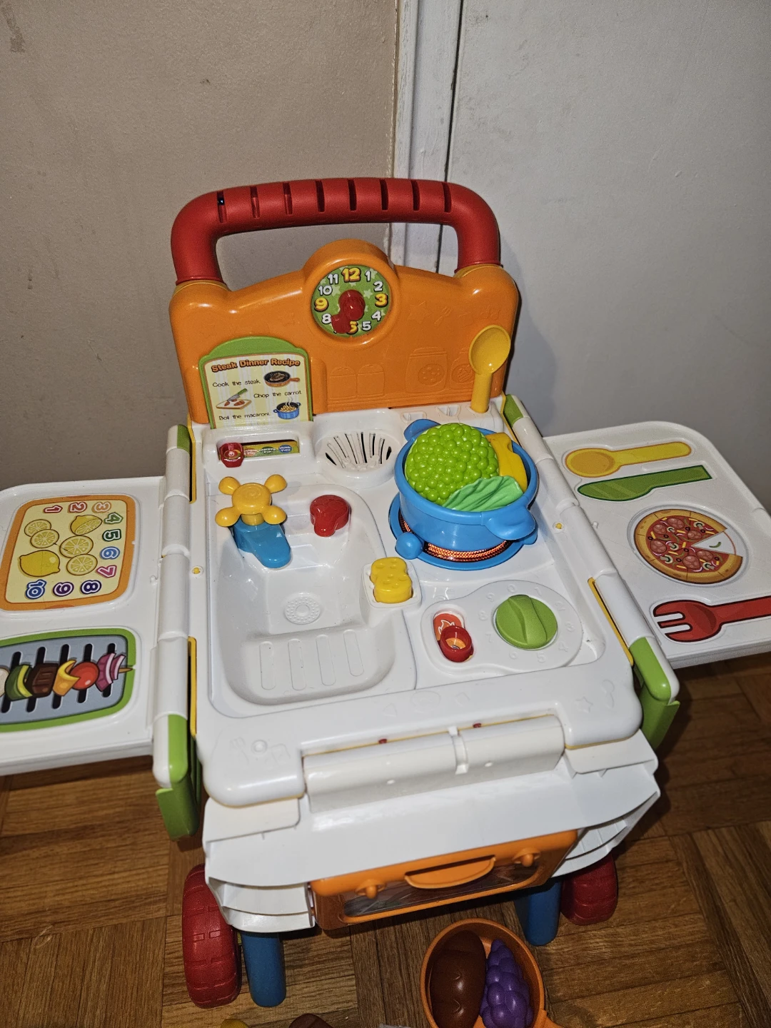 VTech 2-in-1 Shop & Cook Playset Toy Shopping Cart - photo 3