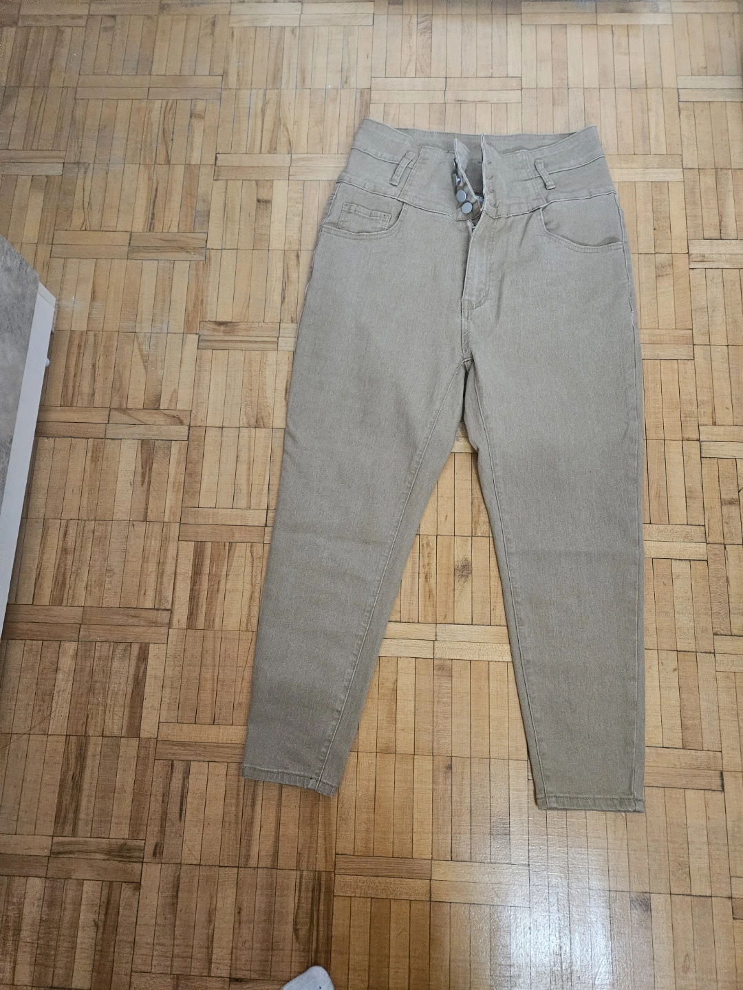 Women's High-Waisted Button Fly Pants - photo 3