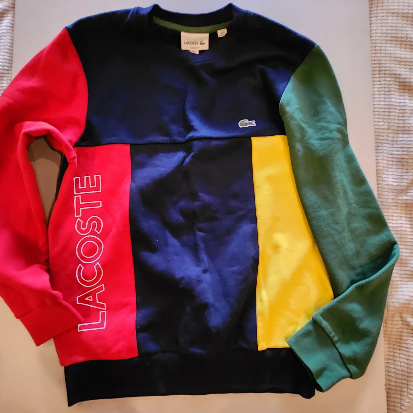 Lacoste Colorblock Crewneck Sweatshirt