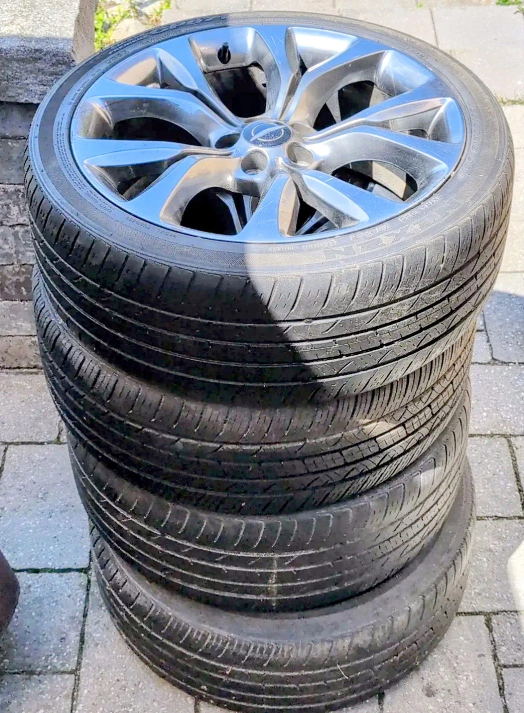 4 Used Nexen Summer Tires with Rims