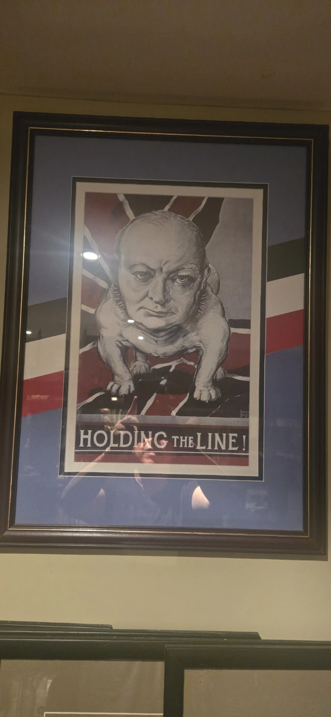 Framed "Holding the Line!" Print