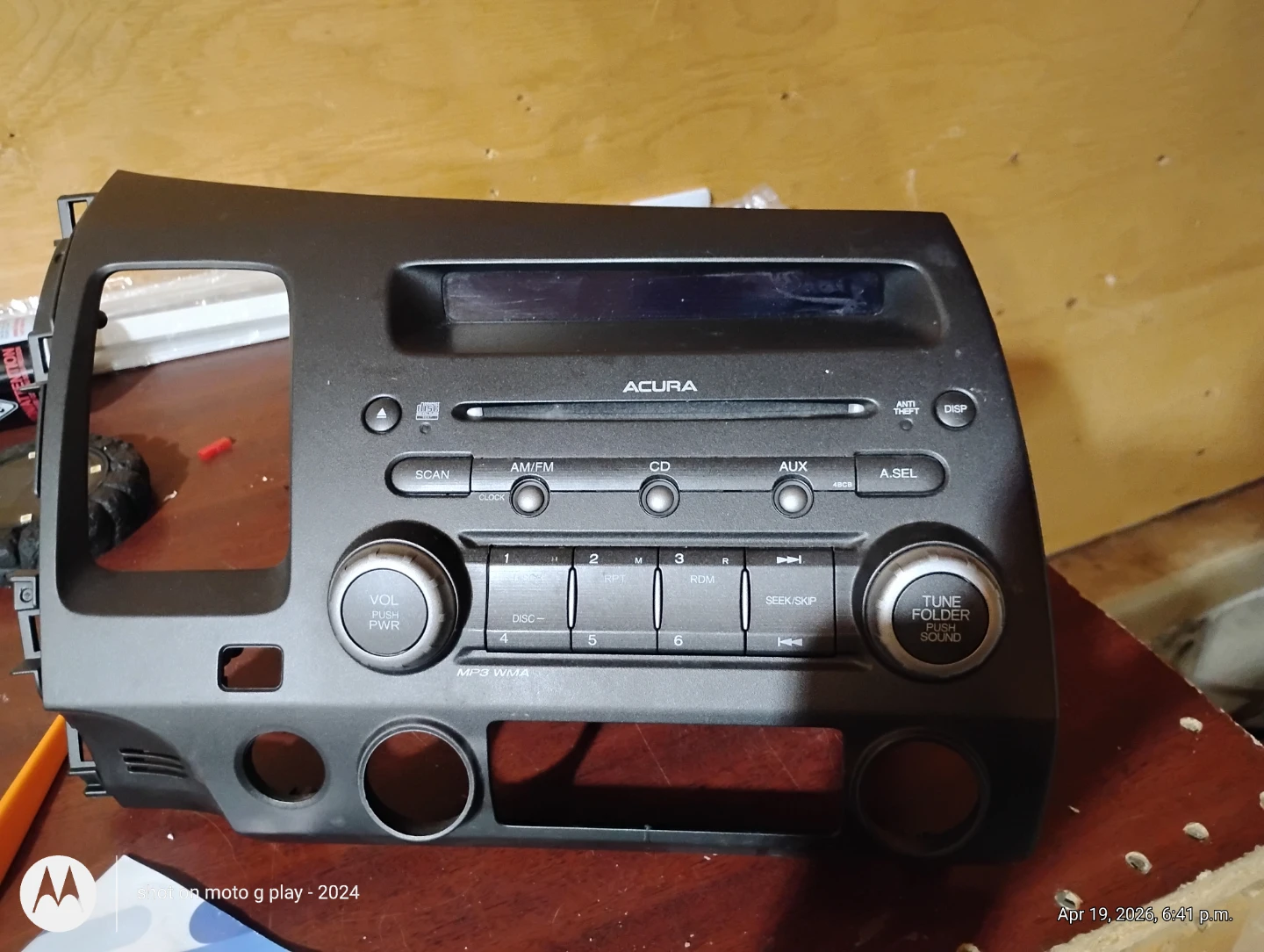 Acura Car Stereo Receiver CD Player MP3 WMA AUX - photo 2