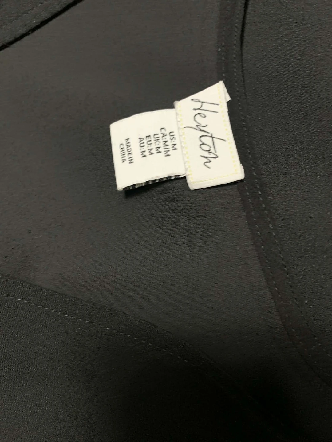 Heyton Black Sleeveless V-Neck Top - Medium - photo 3