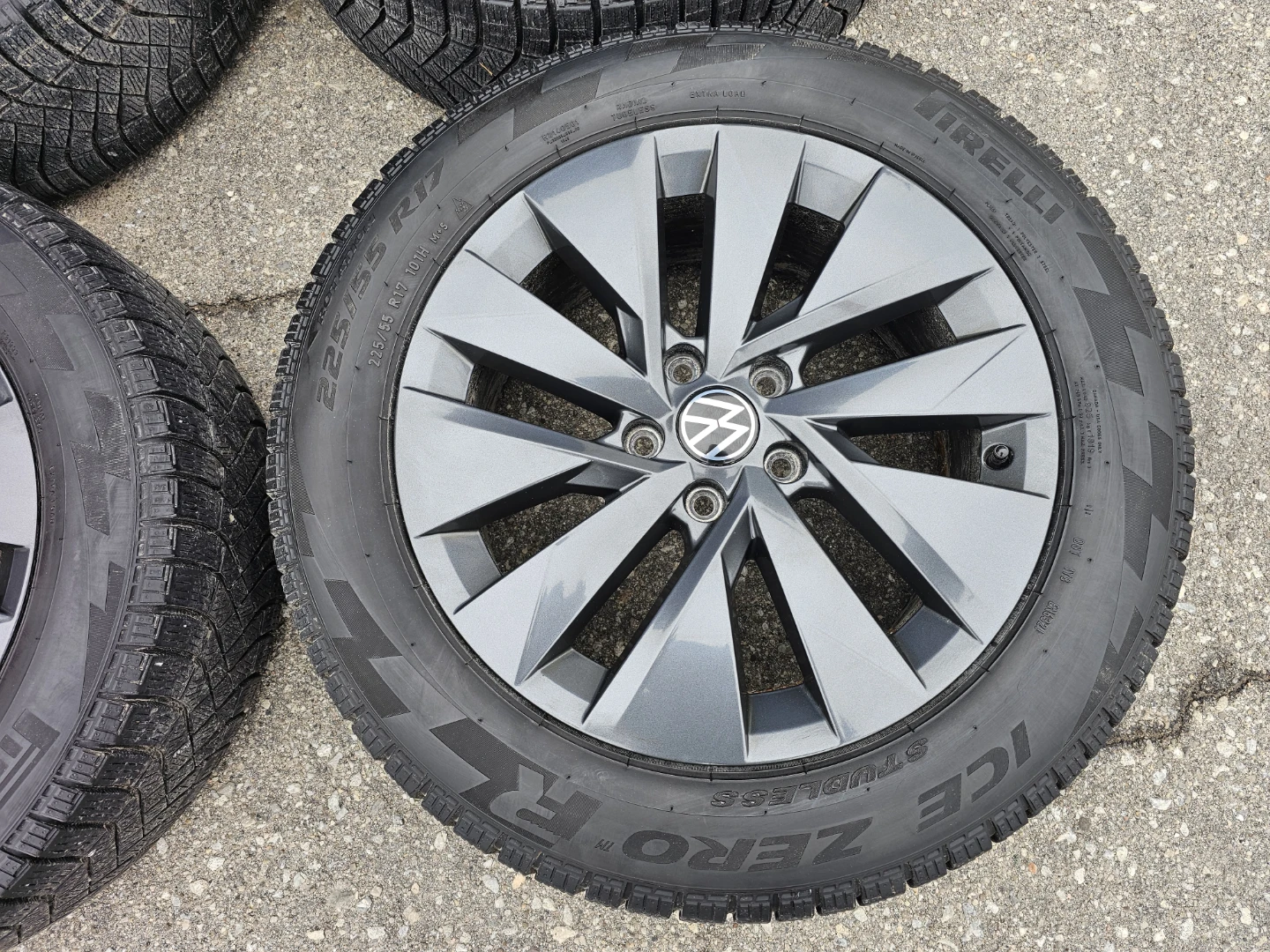 VOLKSWAGEN TAOS WINTER TIRES ON O.E.M RIMS 225/55 R17 - photo 2
