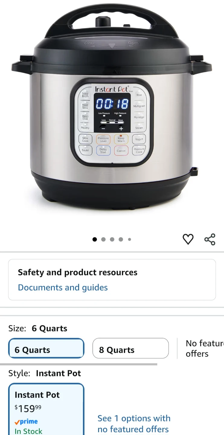 Instant Pot Duo 7-in-1 Electric Pressure Cooker, 6 Quart - photo 4