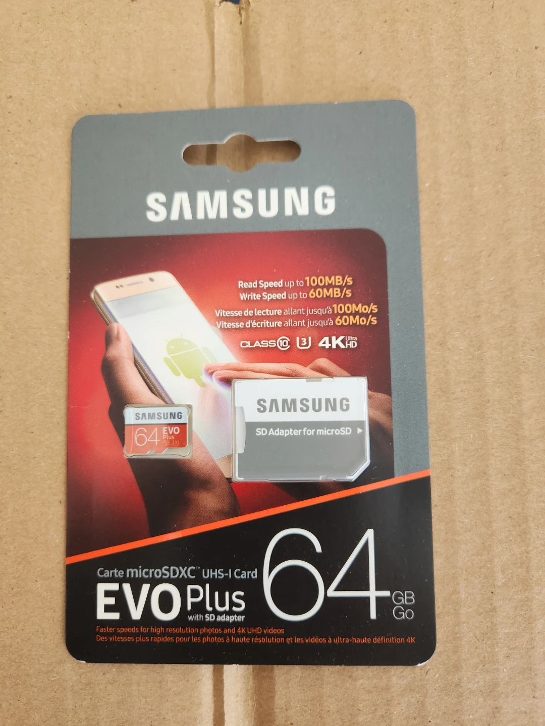 Samsung 64GB EVO Plus microSDXC UHS-I Card with SD Adapter