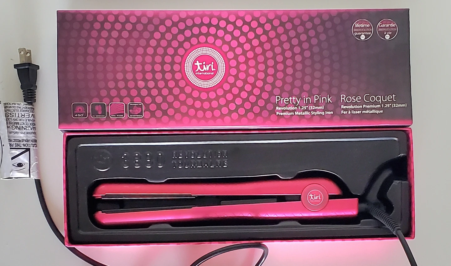 Tiri 3880 Tourmaline Hair Straightener - Pink