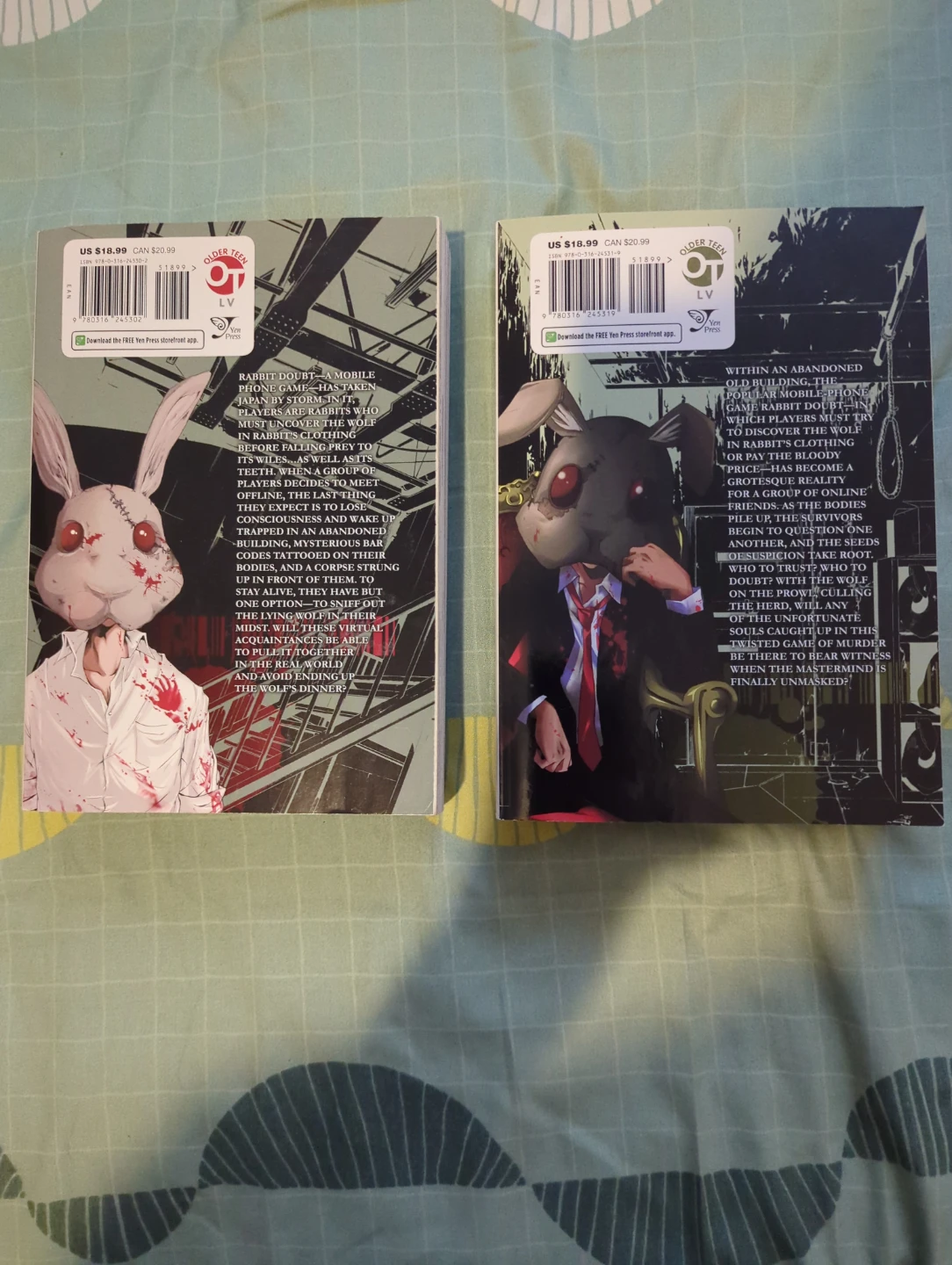 Rabbit Doubt Vol 1 & 2 Manga Books - photo 2