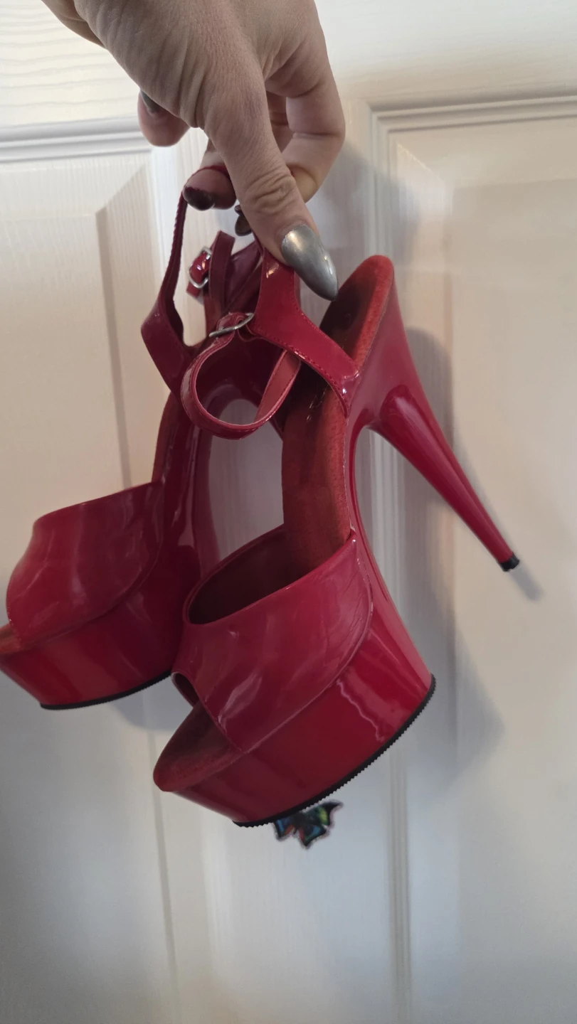 Pleaser Red Platform Heels - photo 2