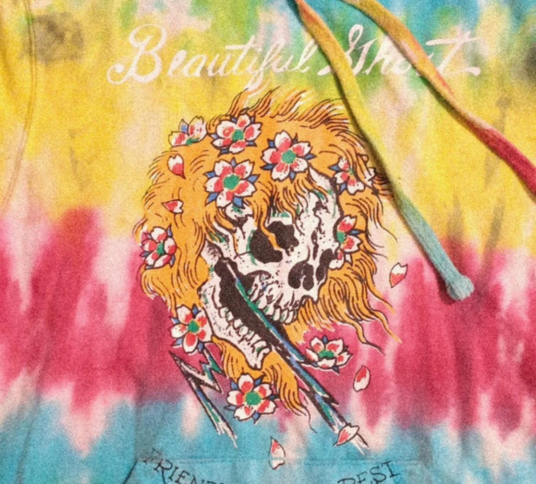 Ed Hardy Tie-Dye Skull Hoodie - photo 2