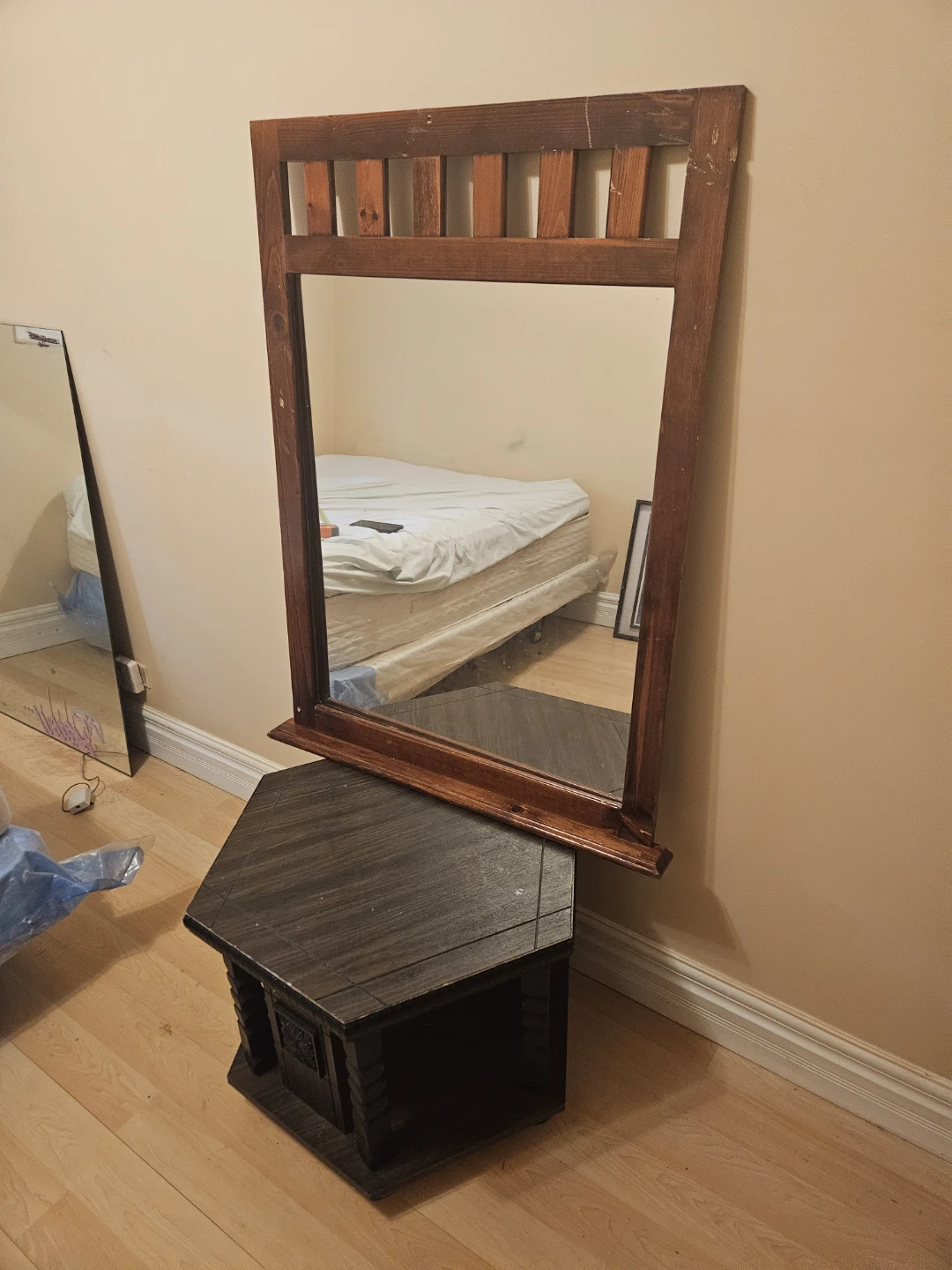 Wooden Framed Mirror - photo 2