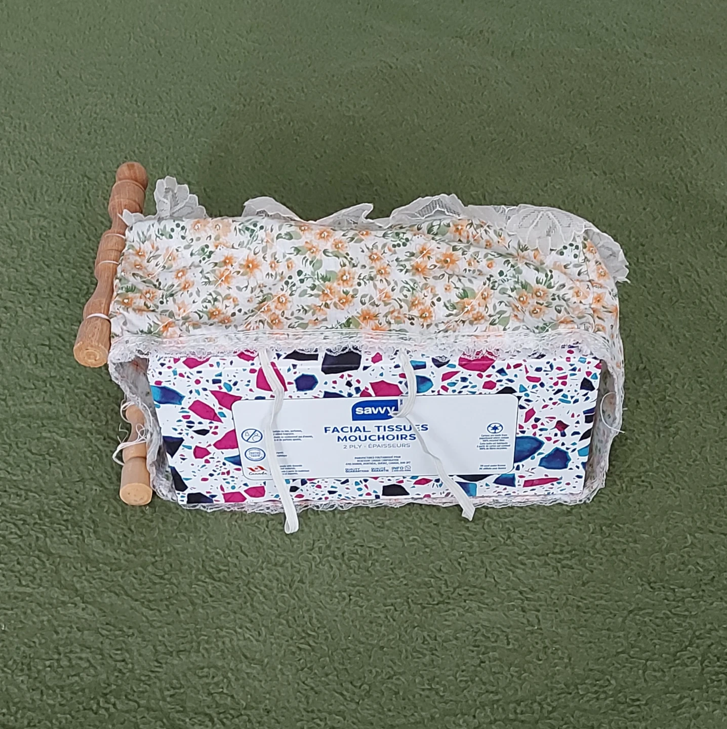 🌱 Vintage Tissue Box Holder - photo 3