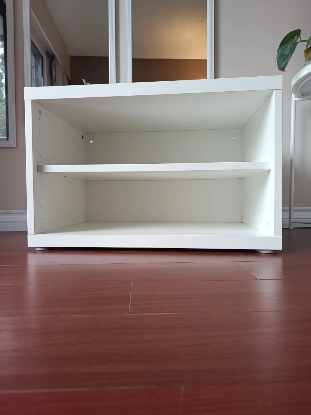 White Cube Storage Unit with Shelf - photo 2