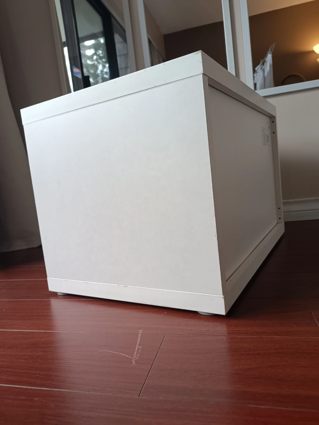 White Cube Storage Unit with Shelf - photo 3