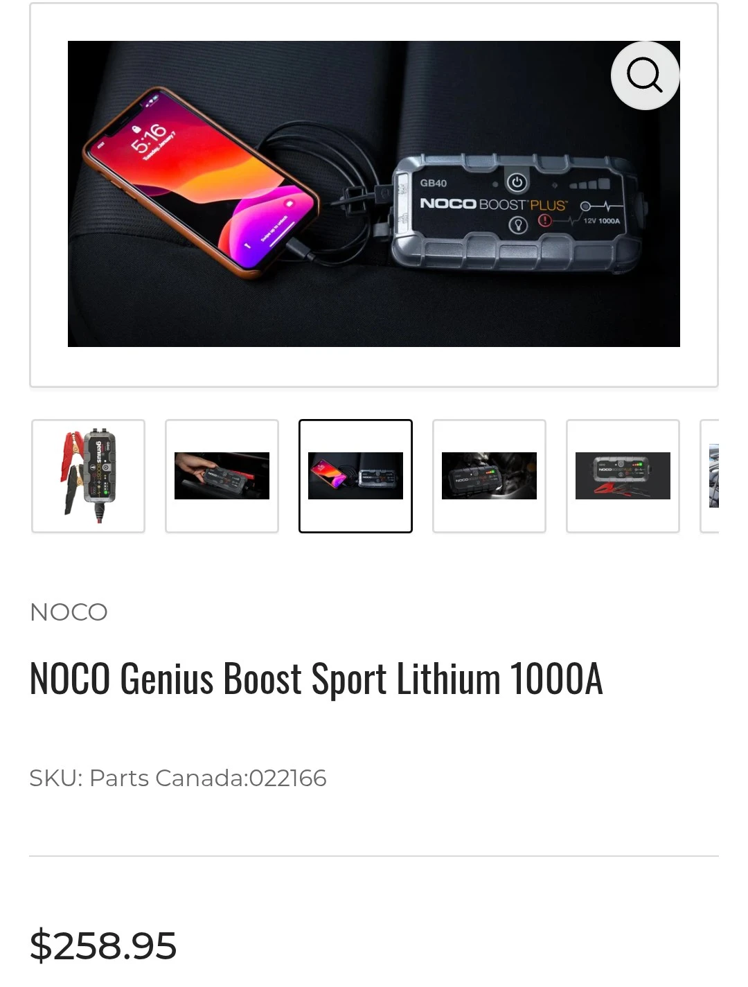 NOCO Genius Boost Sport Lithium 1000A Jump Starter - photo 3