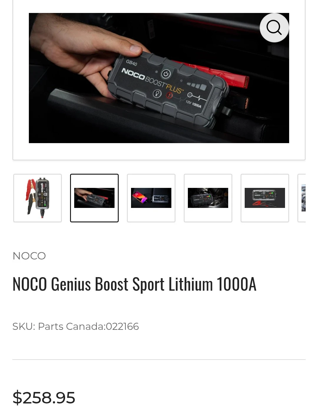 NOCO Genius Boost Sport Lithium 1000A Jump Starter - photo 4