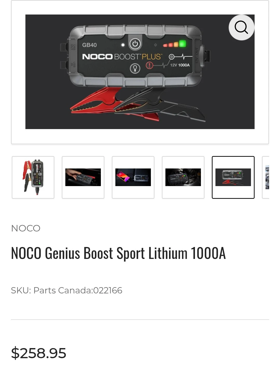 NOCO Genius Boost Sport Lithium 1000A Jump Starter - photo 5