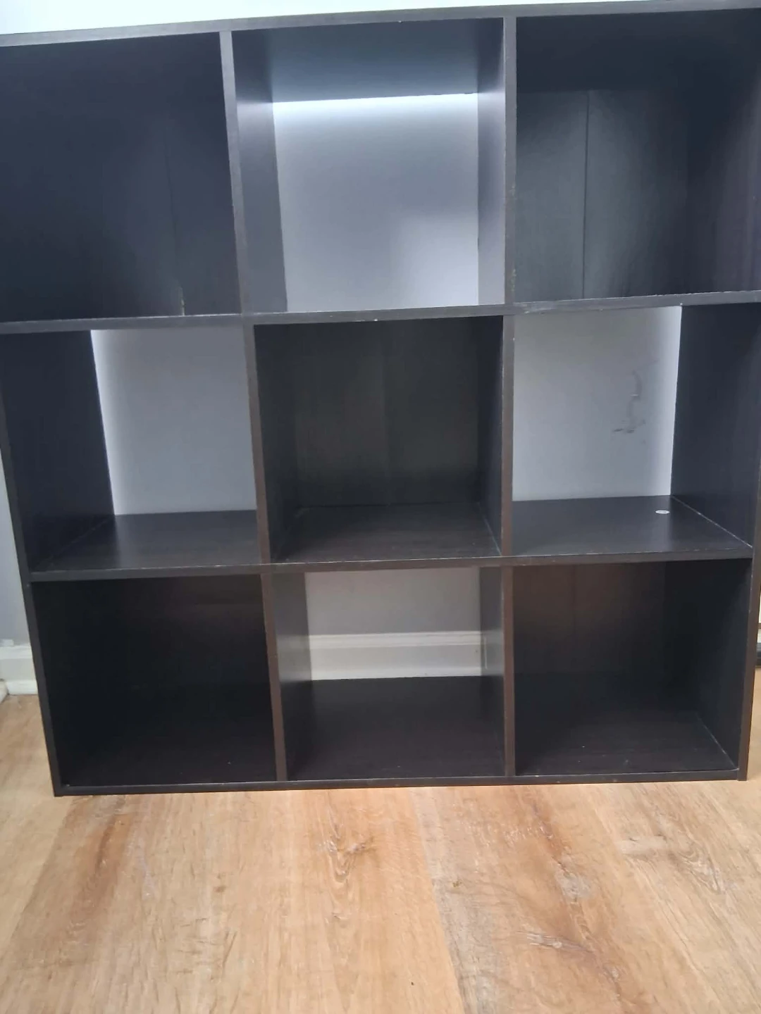 Dark Brown 9-Cube Storage Shelf