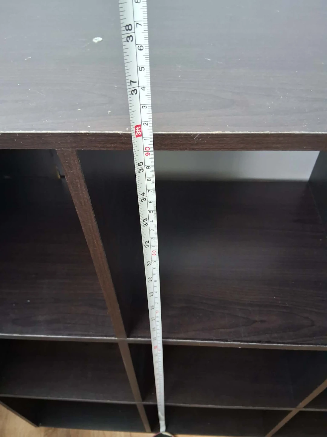 Dark Brown 9-Cube Storage Shelf - photo 3