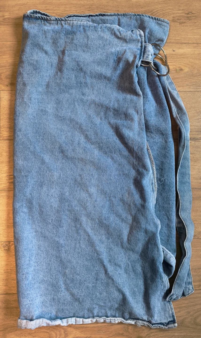 Denim Wrap Skirt