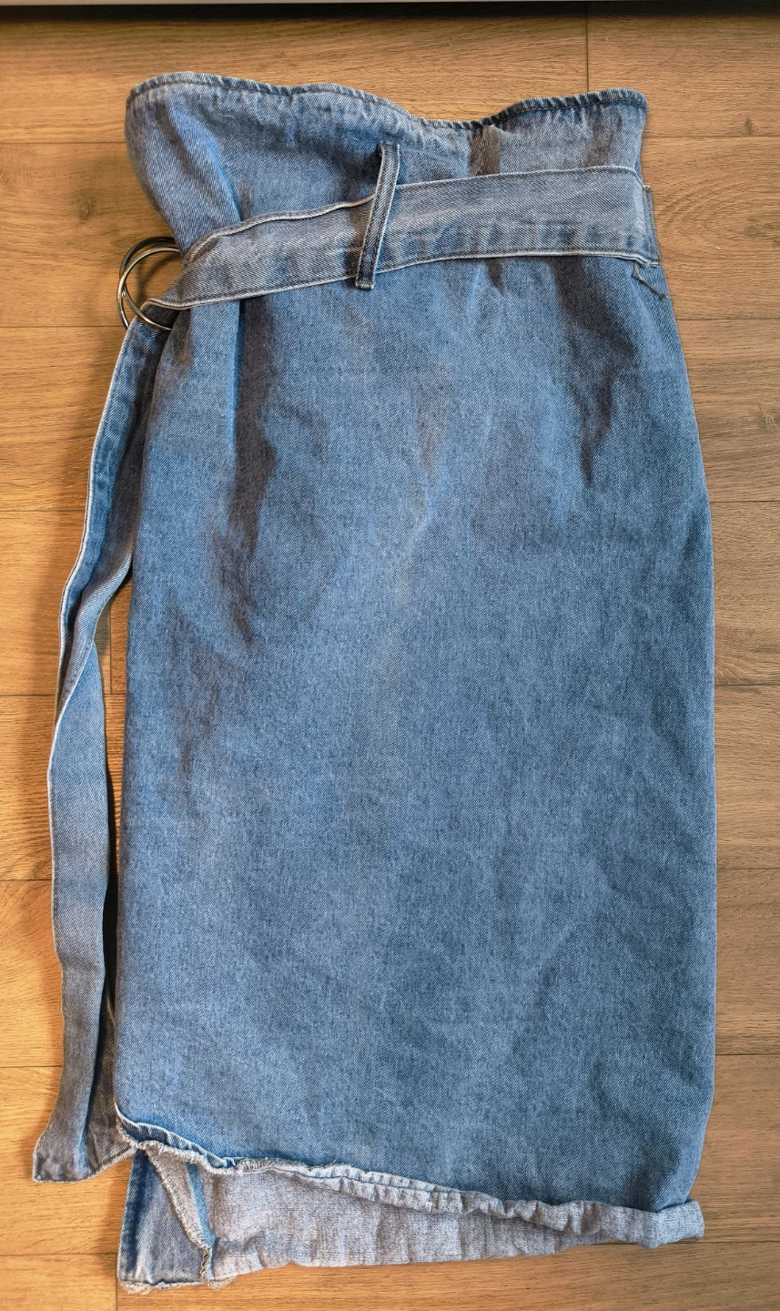 Denim Wrap Skirt - photo 3