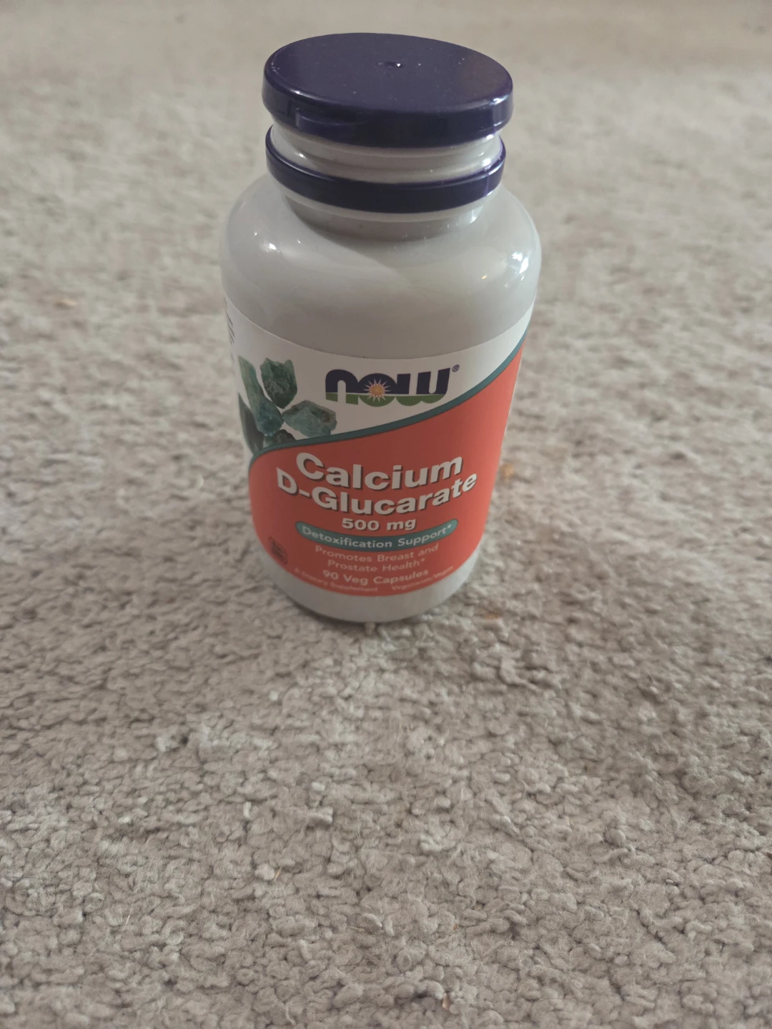 NEW/SEALED Calcium D-Glucarate, NOW Foods, 500 mg, 90 Veg Caps