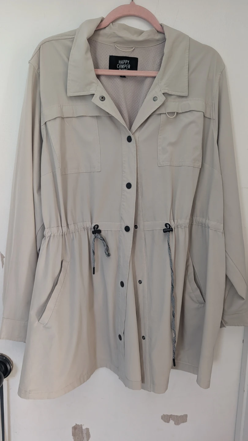 Torrid Happy Camper Beige Lightweight Jacket