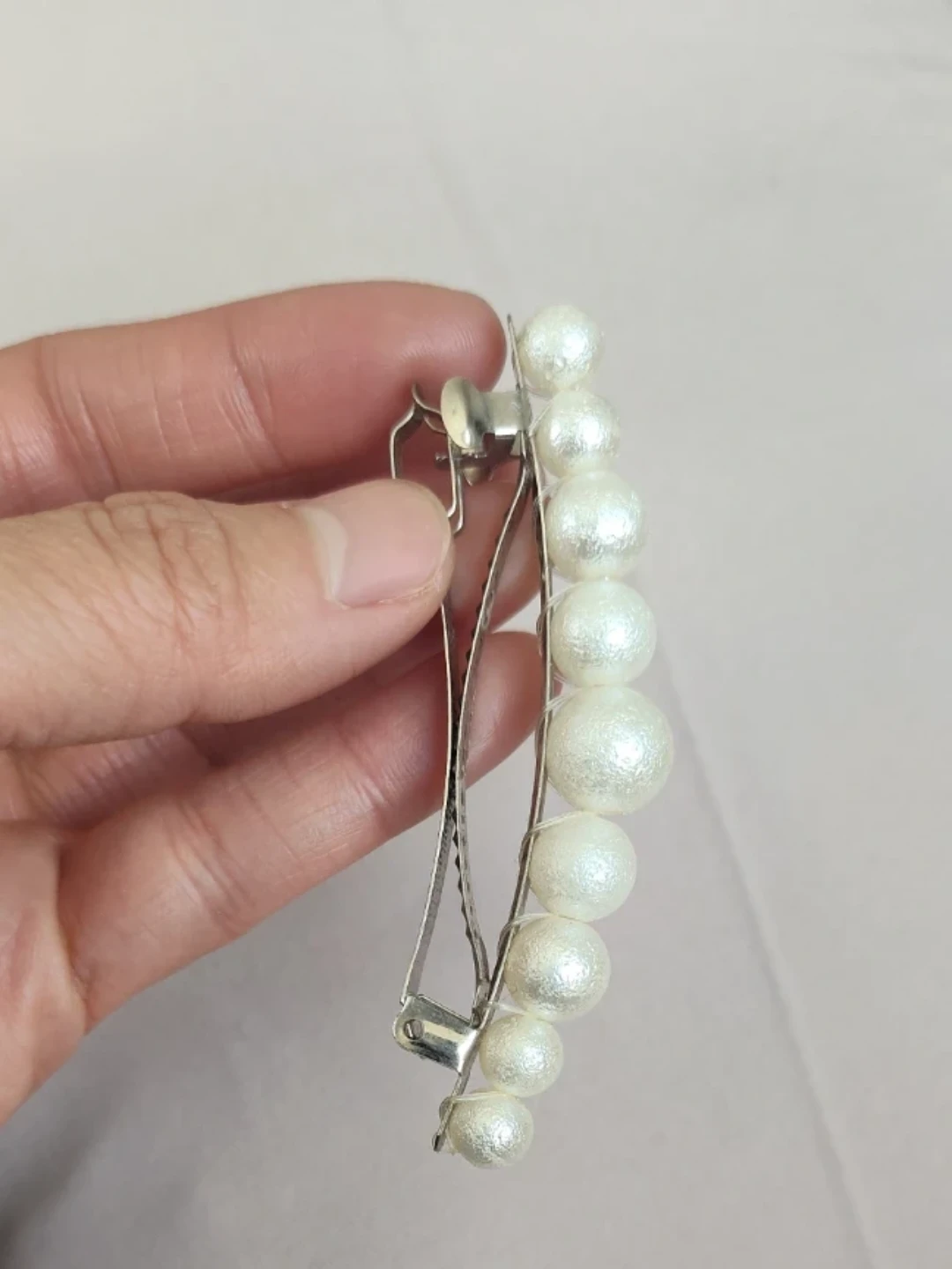 Pearl Barrette Hair Clip