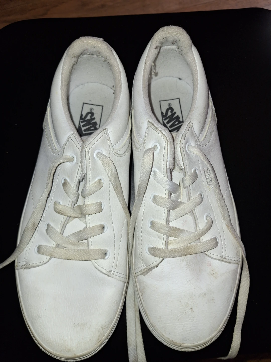 Vans "Off The Wall" White Lace-Up Sneakers - photo 4