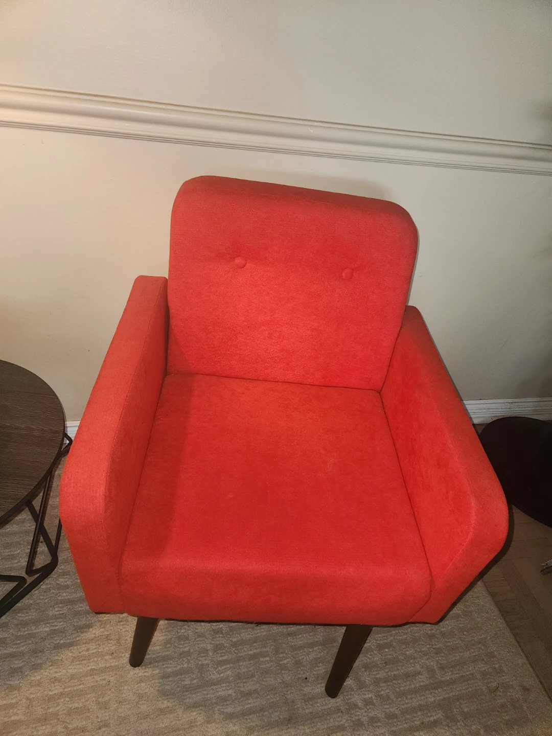 Red Accent Chairs Set of 2 - photo 2
