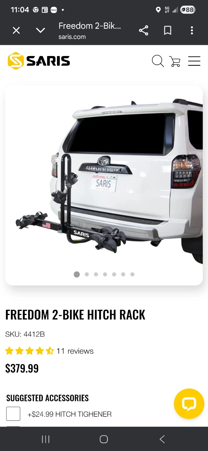 Saris Freedom 2-Bike Hitch Rack - photo 3
