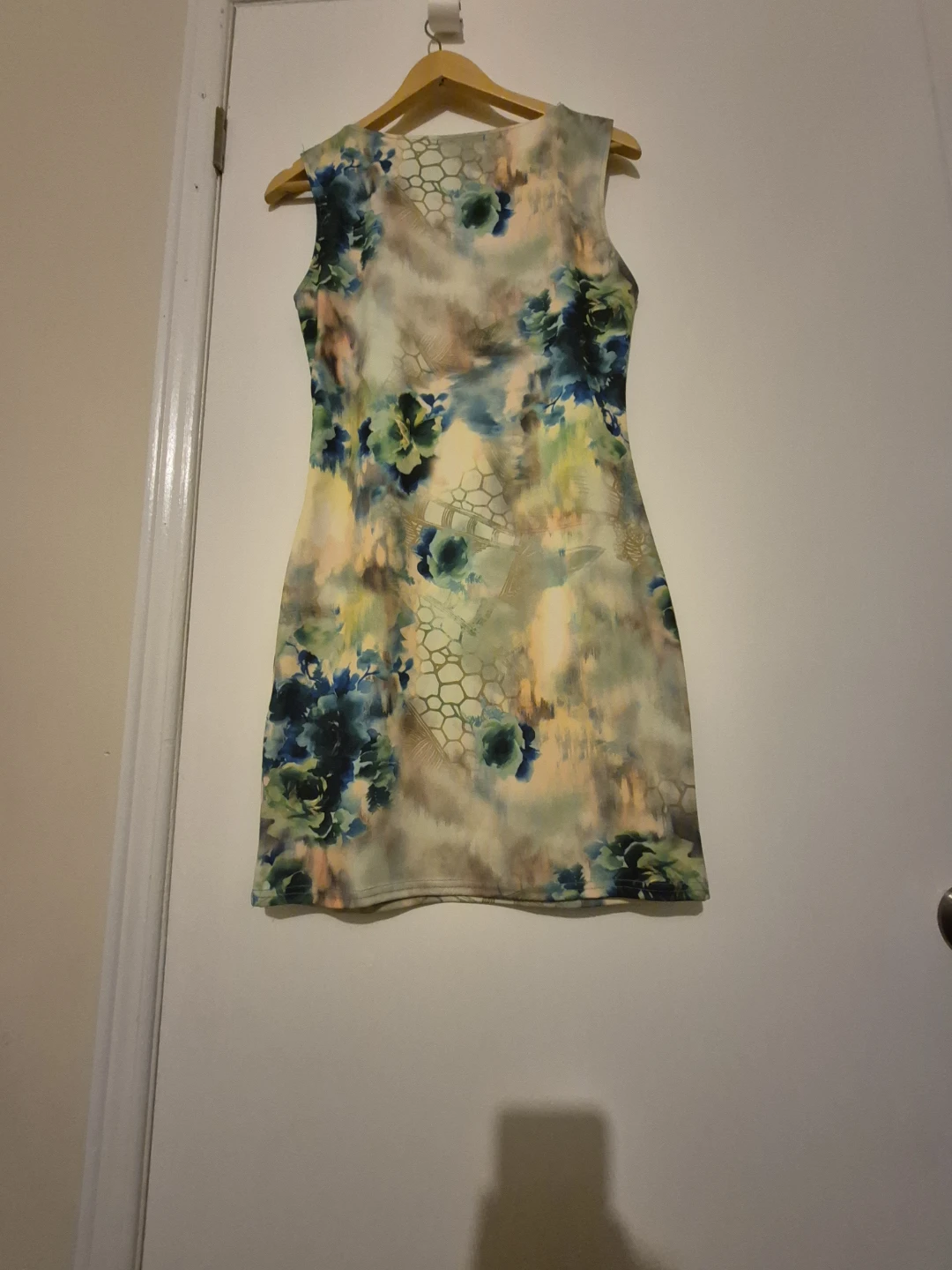 Ladies Sleeveless Abstract Floral Print Dress - photo 2