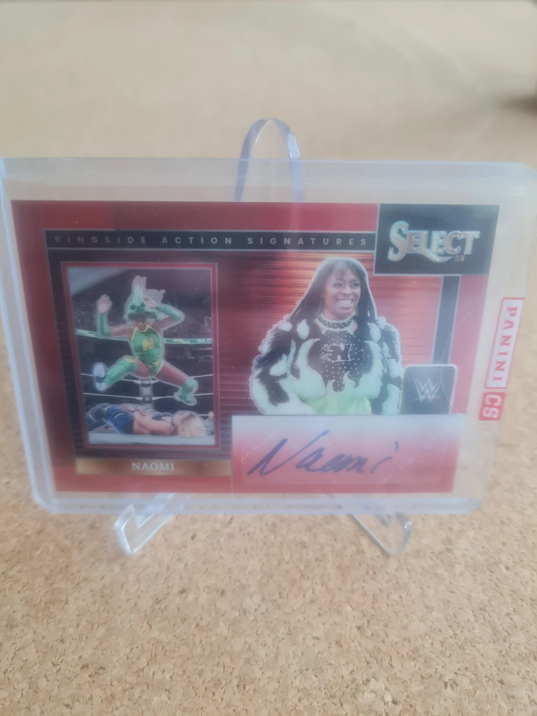 Panini Select WWE Naomi Ringside Action Signatures Card
