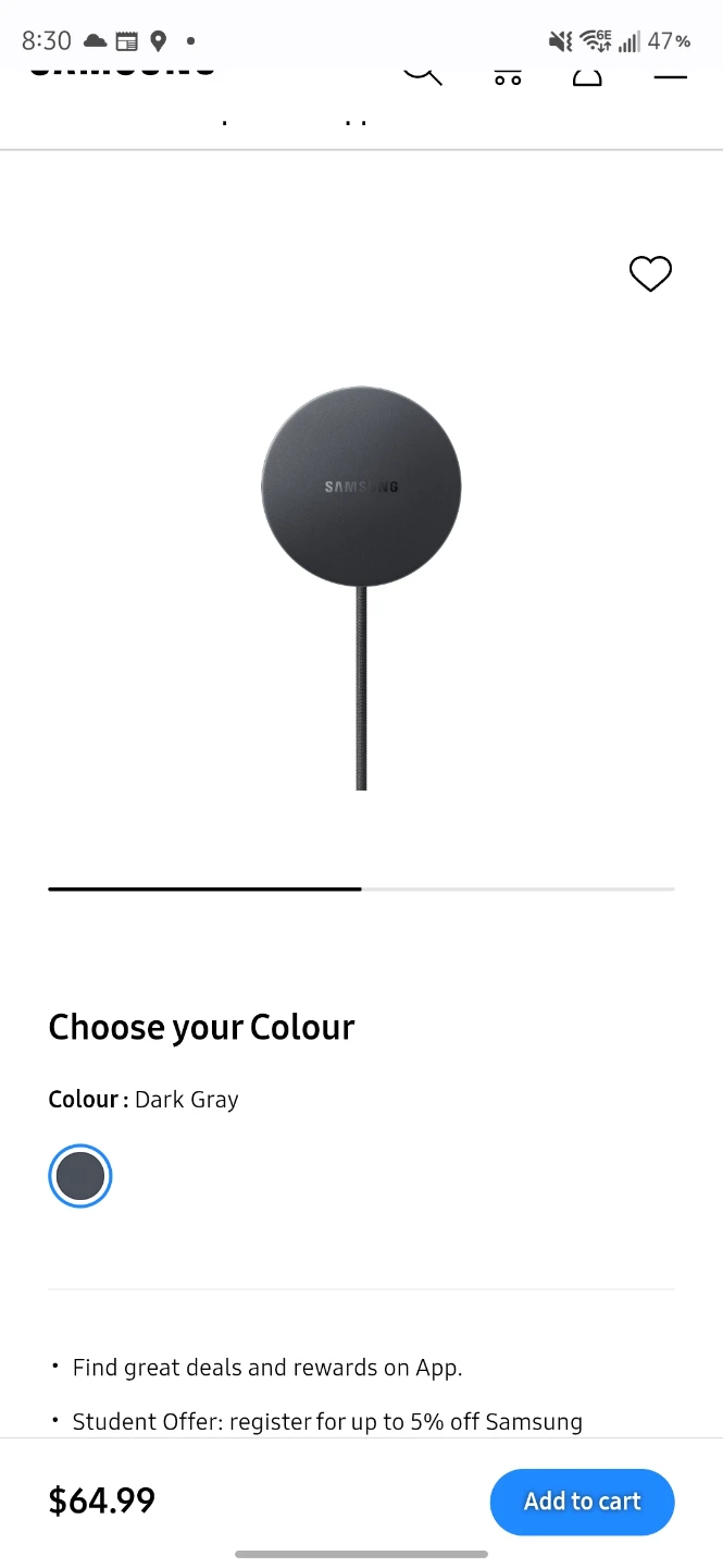 Samsung Wireless Charger - Dark Grey - photo 3
