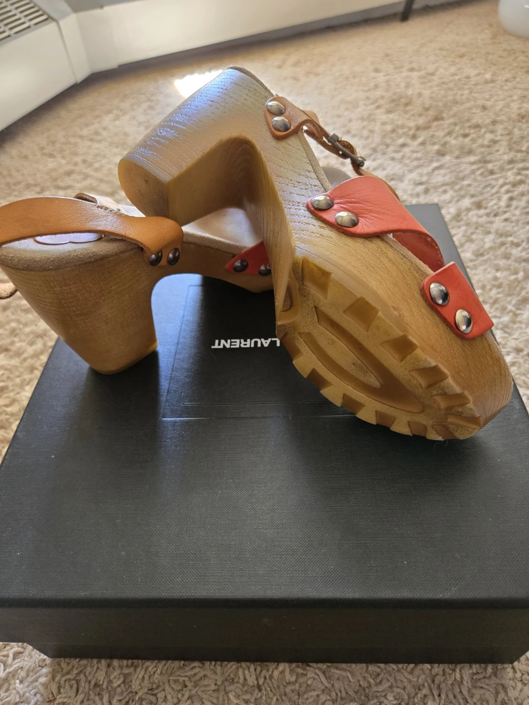 Porronet Wooden Clog Sandals - photo 3