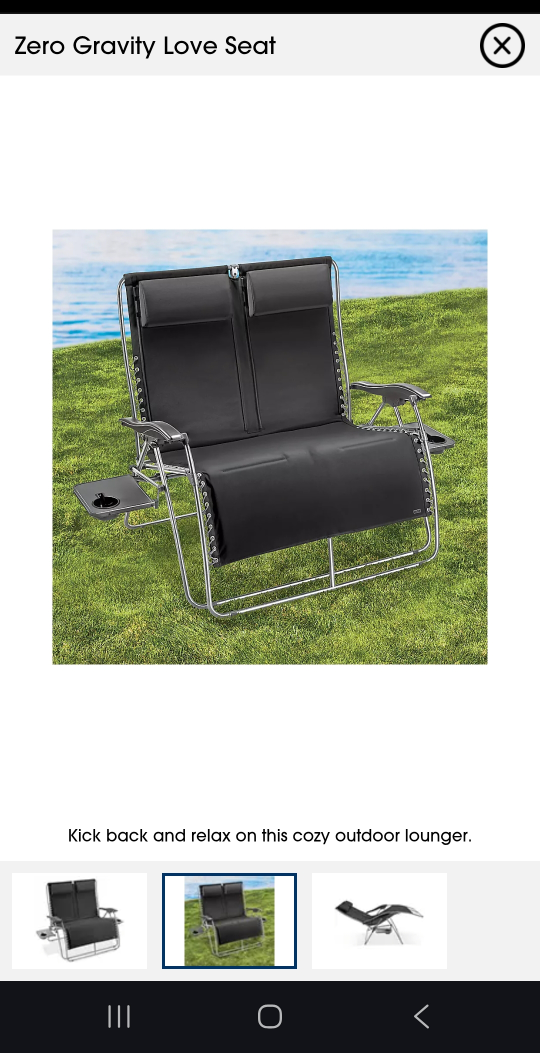Uline Zero Gravity Love Seat - photo 3