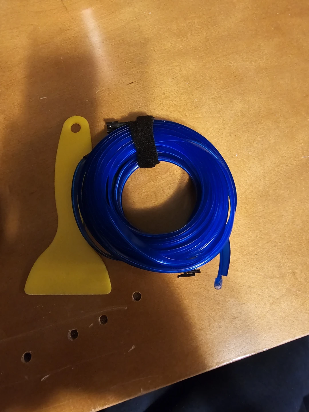 Blue LED Car Interior Ambient 5m Light Strip with Scraper Tool - photo 5