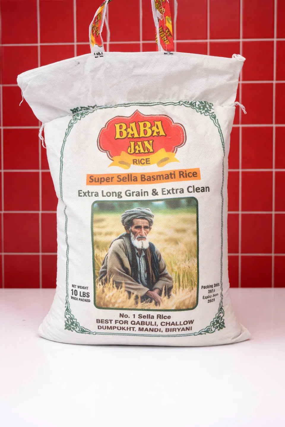 Baba Jan Super Sella Basmati Rice - 10 LBS