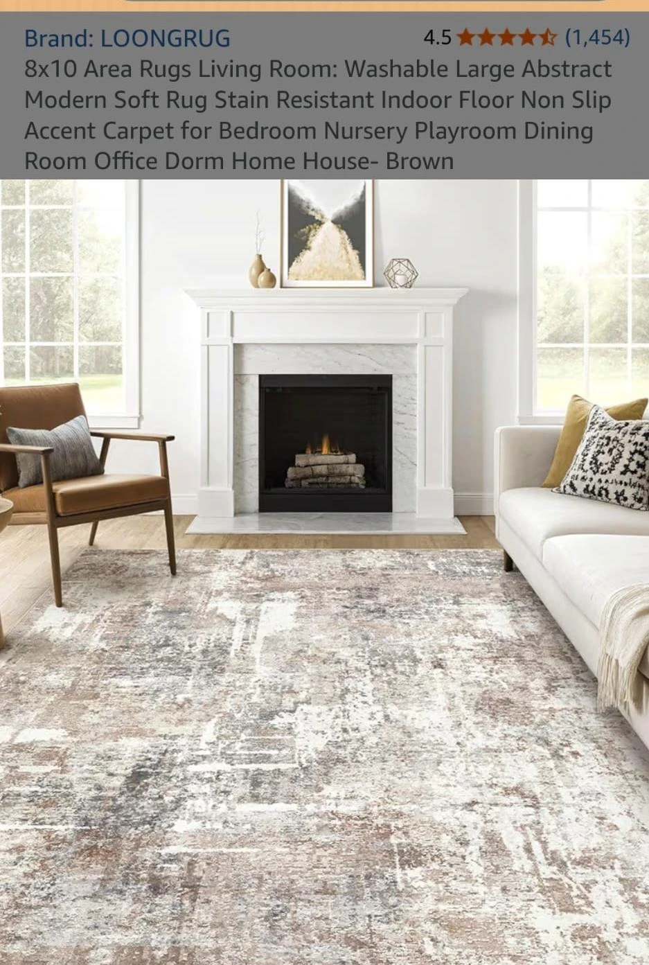 LOONGRUG 8x10 Washable Area Rug - photo 2