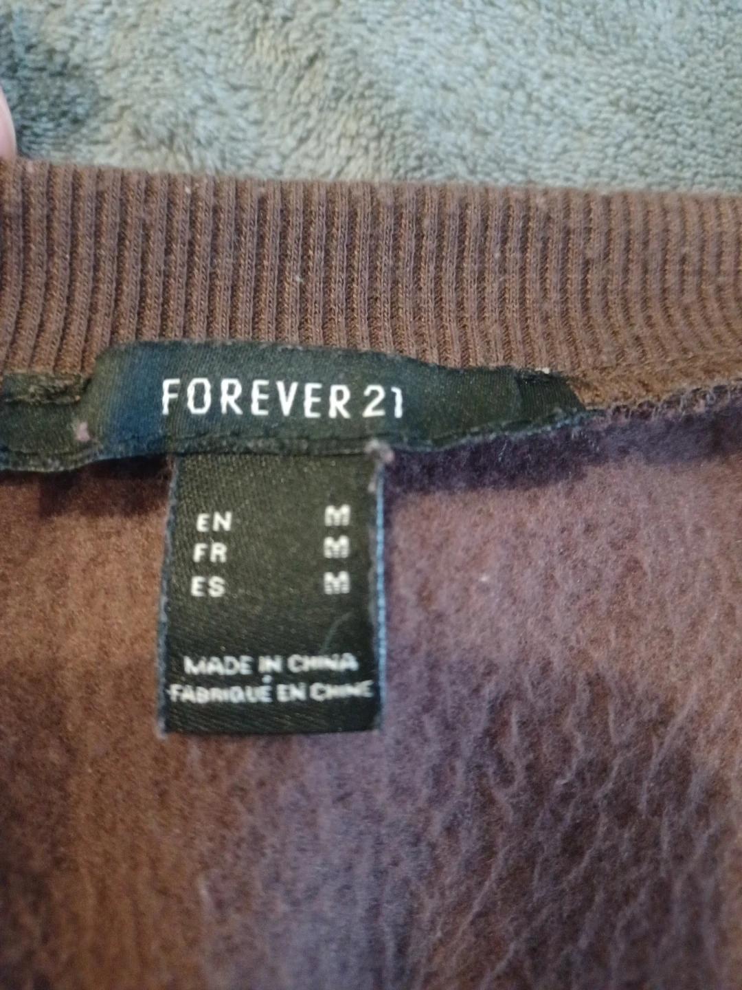 Forever 21 Brown Cropped Sweatshirt - Size M - photo 2