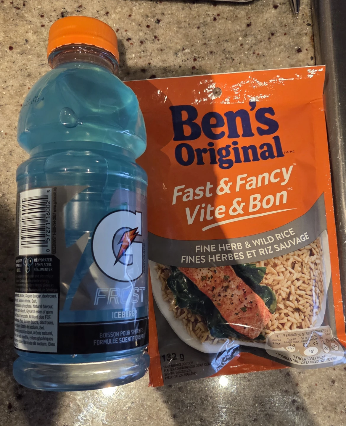 Gatorade and Rice