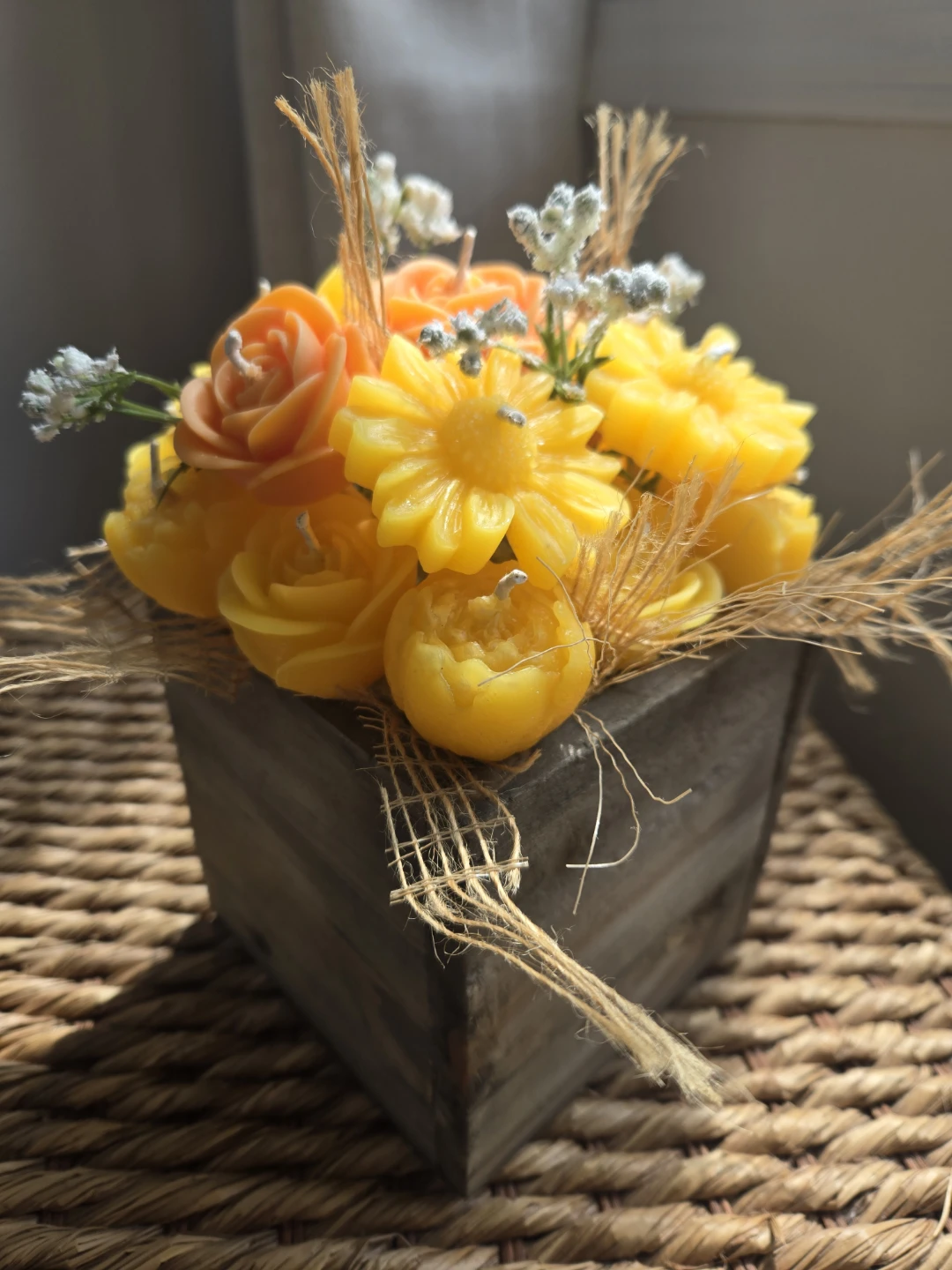 Candle flower bouquet