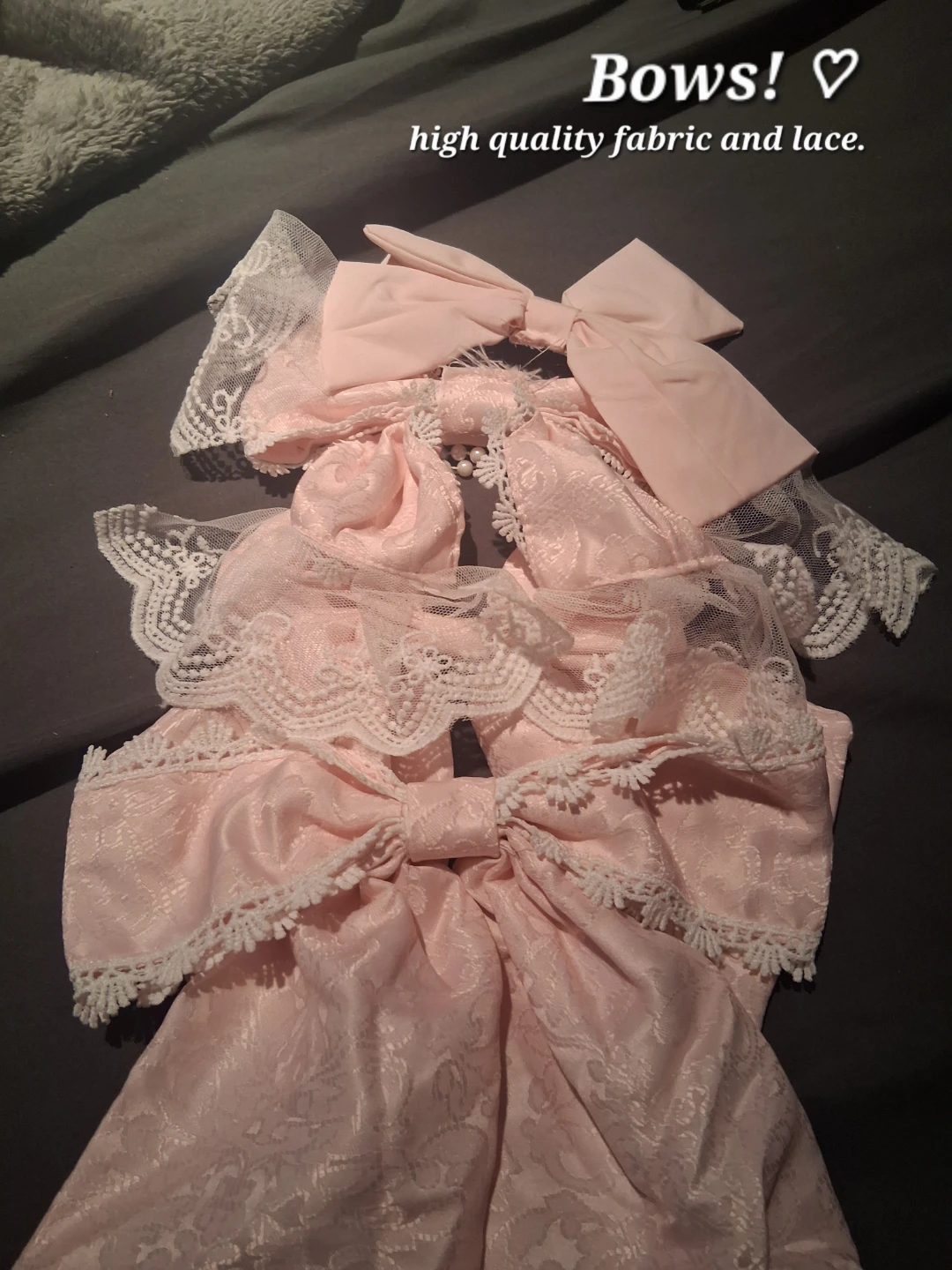 Pink bow set ♡