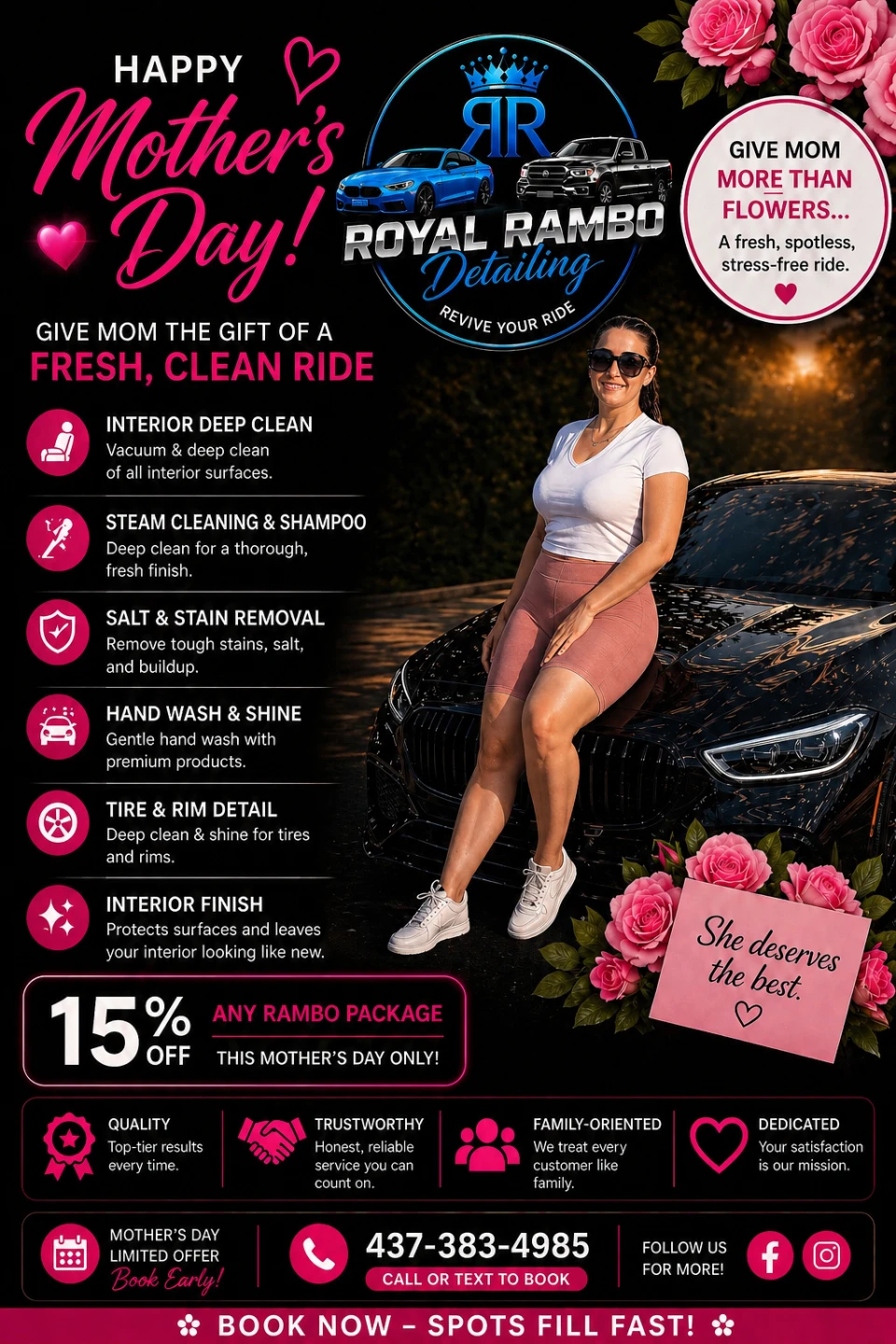 Royal Rambo Detailing Car Wash Package