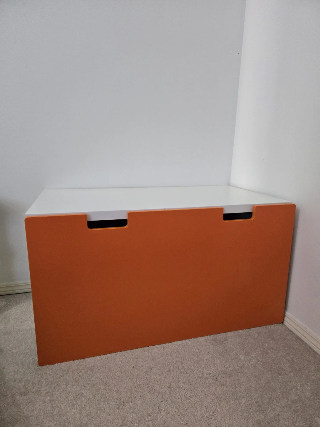 IKEA Orange and White Toy Storage Box