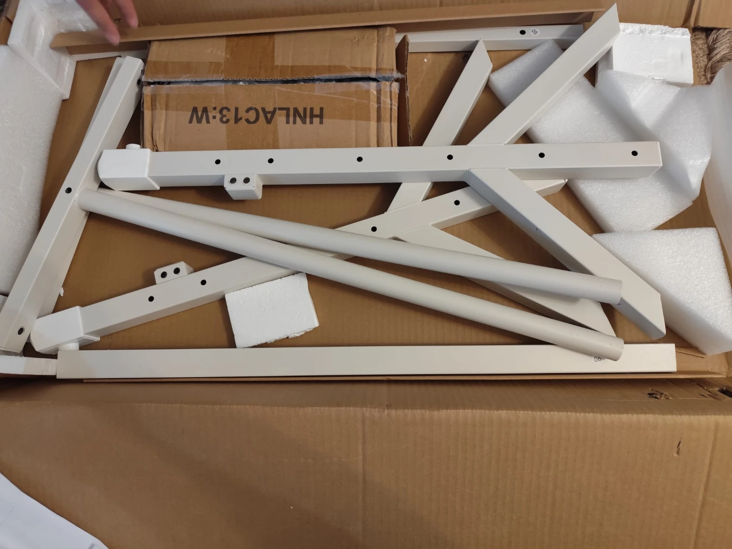 White Adjustable Height Rolling Laptop Desk - photo 3
