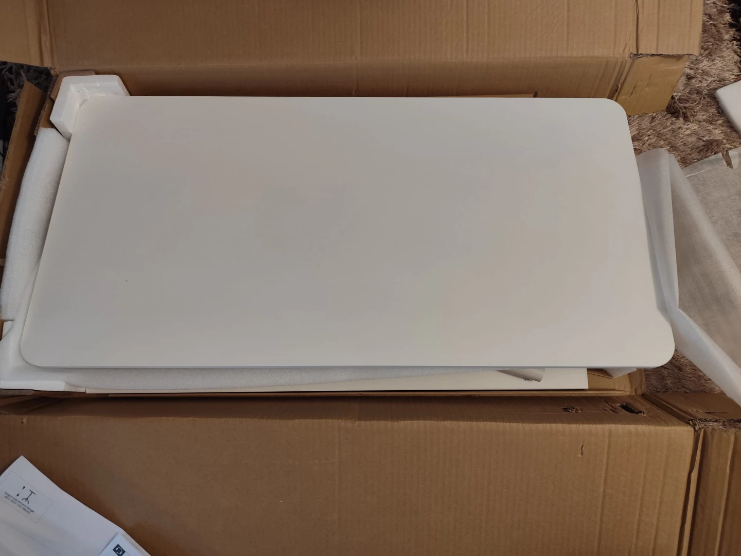 White Adjustable Height Rolling Laptop Desk - photo 5