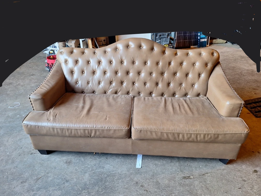 Brown Tufted Chesterfield Sofa