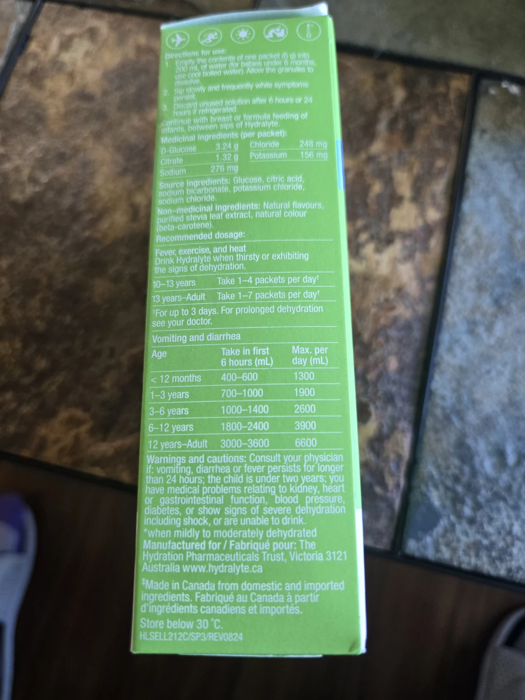 Hydralyte Effervescent Electrolyte Granules Lemon Lime - photo 3