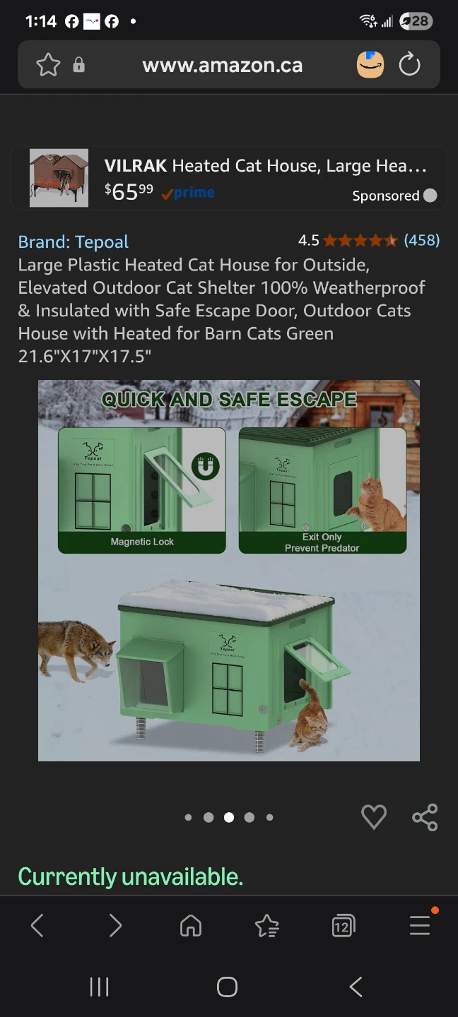 VILRAK Heated Cat House, Large, Green - photo 4